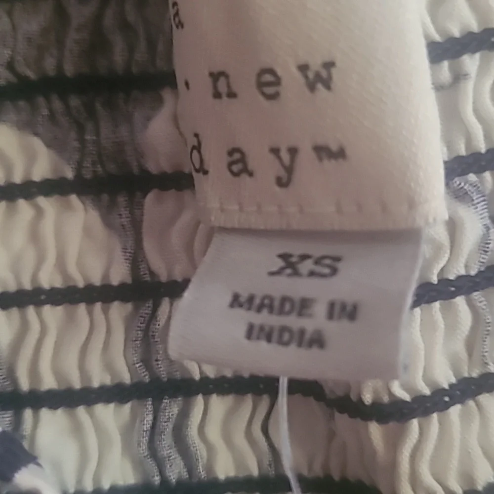 A New Day Dress Blue and White Sundress Maxi Size XS - Picture 4 of 6